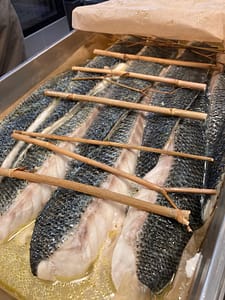 Filet de bar de ligne étuvé au fenouil sauvage