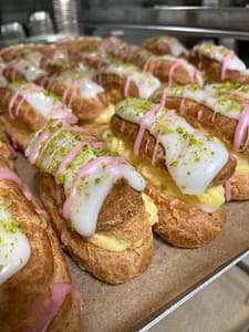 Éclairs Vanille pistache