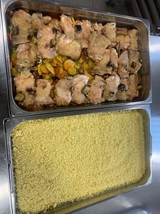 Haut de cuisses de poulet GRTA façon tajine sauce miel, citron confit