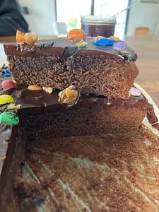 Brownie nutella ganache