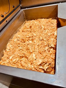 Salade de courge crue à la poire et cottage cheese