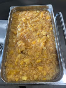 Compotes pomme de Genève et mangues à la vanille